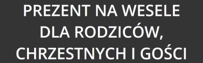 podziękowanie dla chrzestnych